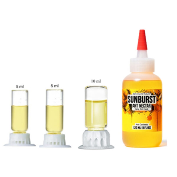 Alimentazione liquida Byformica (2 x 5 ml + 1 x 10 ml) + confezione di nettare per formiche da 120 ml